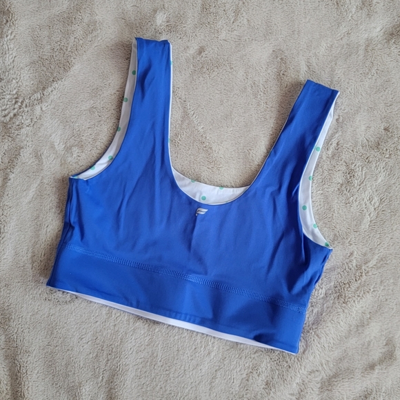 Fabletics Reversible Polka Dot Sports Bra - Picture 2 of 7